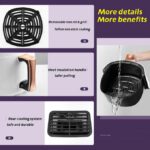 Friteuse à air électrique JD689B, 220V-1400V, 8L