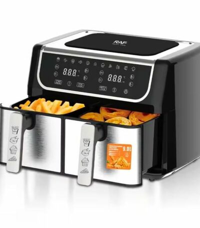 Friteuse à air électrique multi-cuiseur, Technologie avancée 10L deux compartiments