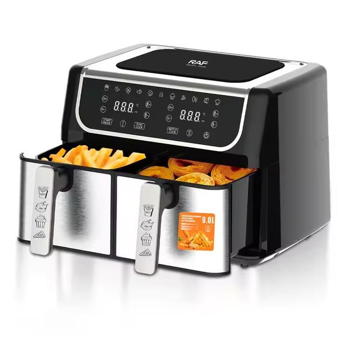 Friteuse à air électrique multi-cuiseur, Technologie avancée 10L deux compartiments