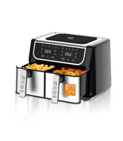 Friteuse à air électrique multi-cuiseur, Technologie avancée 10L deux compartiments