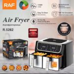 Friteuse à air friteuse sans huile air fryer double compartiment