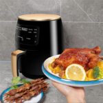 FRITEUSE A AIR GRANDE CAPACITE 6L, FOUR ELECTRIQUE, MACHINE A FRITES A ECRAN TACTILE INTELLIGENT