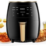 FRITEUSE A AIR GRANDE CAPACITE 6L, FOUR ELECTRIQUE, MACHINE A FRITES A ECRAN TACTILE INTELLIGENT