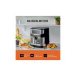 Friteuse à Air XXL 9,8 L - Cuisson Saine et Rapide avec Affichage Numérique et Programmes Intelligents