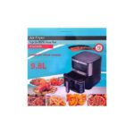 Friteuse à Air XXL 9,8 L - Cuisson Saine et Rapide avec Affichage Numérique et Programmes Intelligents