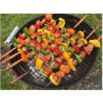 Grillage avec12 piques brochettes et 3 couteaux
