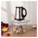 Hachoir 6 a 1 à Viande et Legumes Electrique Inox 3,5 Litres - 2 BOLES