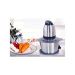 Hachoir à Viande Electrique - Inox - 2 Litres 300W - Trancheuse Multifonctions