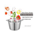 Hachoir à Viande Electrique - Inox - 2 Litres , Trancheuse à Tranches D'Oignons