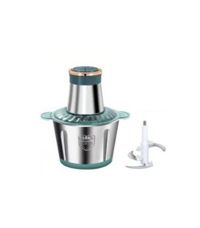 Hachoir à Viande Electrique - Inox - 3 Litres - Trancheuse à Tranches D'Oignons - Inox