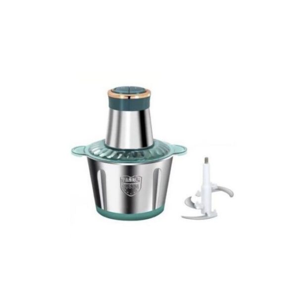 Hachoir à Viande Electrique - Inox - 3 Litres - Trancheuse à Tranches D'Oignons - Inox