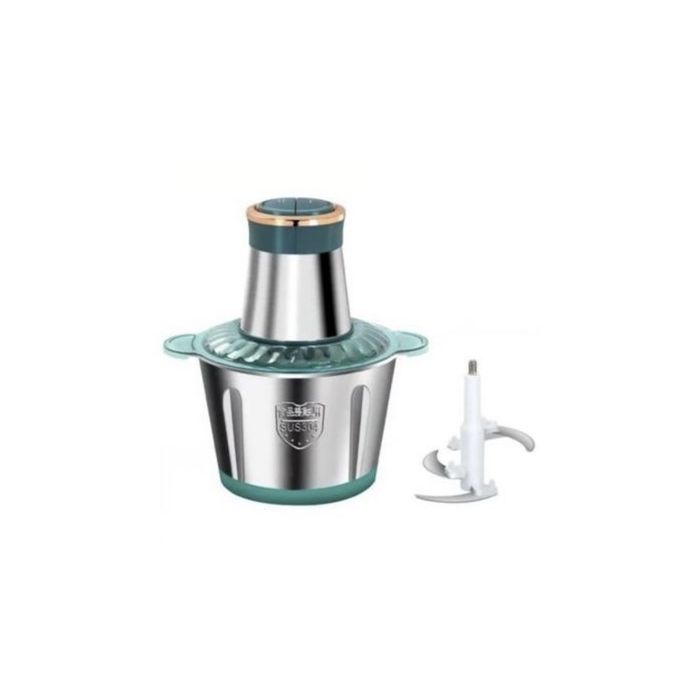 Hachoir à Viande Electrique - Inox - 3 Litres - Trancheuse à Tranches D'Oignons - Inox