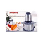 Hachoir à Viande Electrique - Inox -3 Litres - Trancheuse à Tranches D'Oignons
