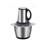 Hachoir à Viande Electrique - Inox - 3 Litres - Trancheuse D'Oignons - Gris
