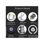 Hachoir à Viande Electrique - Inox - 3 Litres - Trancheuse D'Oignons - Gris