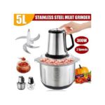 Hachoir à Viande Electrique - Inox - 5 Litres - Trancheuse