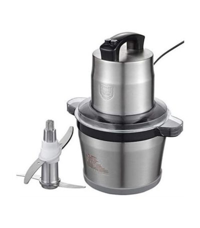 Hachoir à Viande Electrique Inox 6 Litres - Trancheuse à Tranches D'Oignons