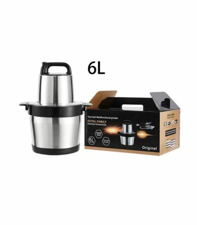 Hachoir à Viande Electrique - Inox - 6 Litres - Trancheuse Multifonctions