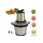 Hachoir à viande saucisse 4L électrique en acier inoxydable