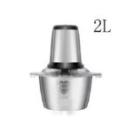 Hachoir Electrique Inox Avec 4 Lames - Trancheuse Multifonctions 2 Litres