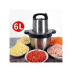 Hachoir Electrique Inox Avec 4 Lames - Trancheuse Multifonctions 6 Litres