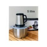 Hachoir Electrique Inox - Trancheuse Multifonctions 5L très pratique