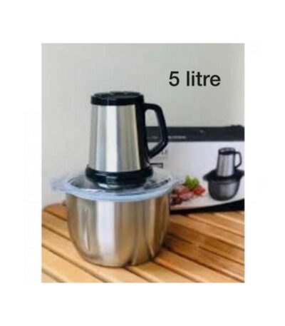 Hachoir Electrique Inox - Trancheuse Multifonctions 5L très pratique