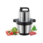 Hachoir électrique Multifonctions pour viandes légumes Fruits et Noix Bol en Inoxydable de 6 L