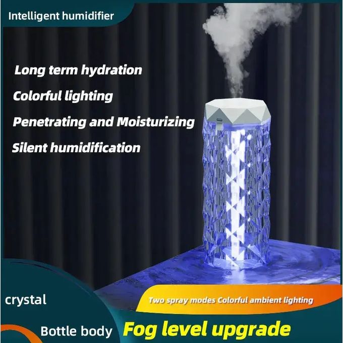 Humidificateur 400 Ml + Lumière Ambiante Multicolore Multifonction