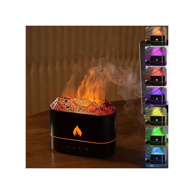 Humidificateur d'air à ultrasons à effet de flamme simulé