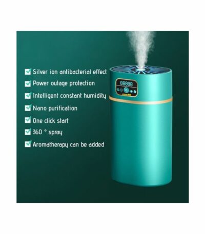 Humidificateur De Brume Fraîche De Bureau Portable Avec Fonction De Nuit Colorée - Verte