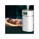 Humidificateur De Brume Fraîche De Bureau Portable Avec Fonction De Nuit Colorée - Blanc