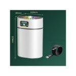 Humidificateur De Brume Fraîche De Bureau Portable Avec Fonction De Nuit Colorée - Blanc