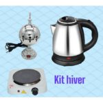 kit Hiver Plaque chauffante + et chauffe eau bouilloire+ encensoir Electrique -3pcs