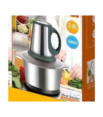 Kitchen Hachoir à Viande et Legumes Electrique Inox 2 Litres - puissance 300w