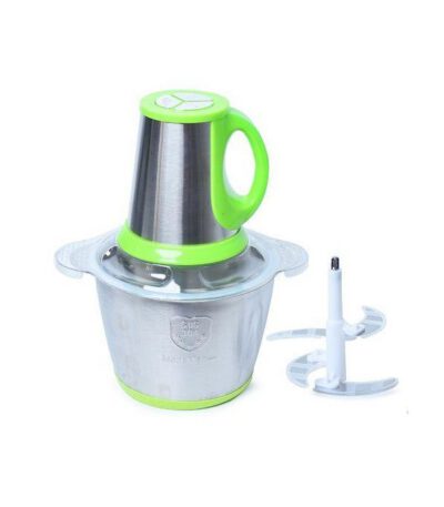 Kitchen Hachoir à Viande et Legumes Electrique Inox 2 Litres - Trancheuse à Tranches D'Oignons