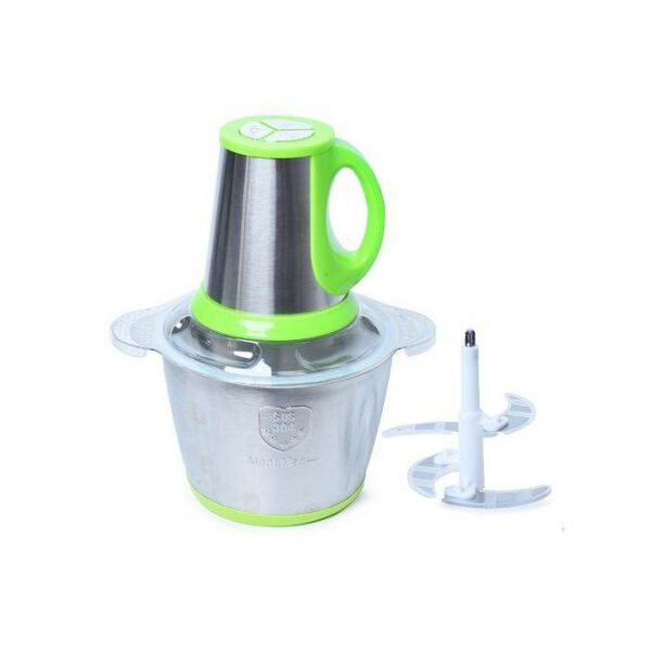 Kitchen Hachoir à Viande et Legumes Electrique Inox 2 Litres - Trancheuse à Tranches D'Oignons