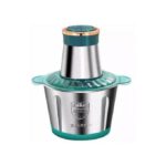 Kitchen Hachoir à Viande et Legumes Electrique Inox 2 Litres - Trancheuse à Tranches D'Oignons