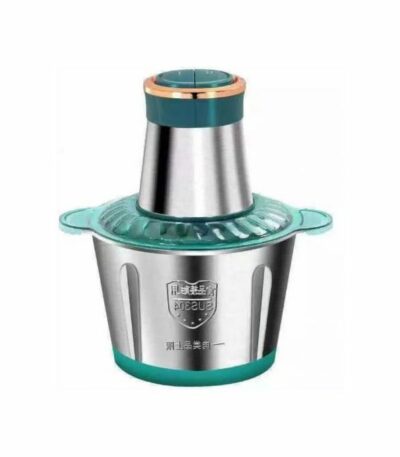 Kitchen Hachoir à Viande et Legumes Electrique Inox 2 Litres - Trancheuse à Tranches D'Oignons
