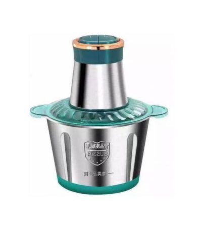 Kitchen Hachoir à Viande et Legumes Electrique Inox 2 Litres - Trancheuse à Tranches D'Oignons