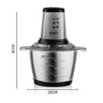 Kitchen Hachoir à Viande et Legumes Electrique Inox 3 Litres - Trancheuse à Tranches D'Oignons