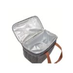 Large Portable Aluminum Foil Insulated Lunch Box - Navy Blue