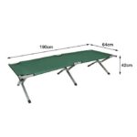 Lit Camping Pliable Verte.