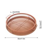 Lot 2 paniers de cuisson multi-usages acier inoxydable pour four antiadhésive