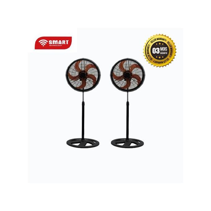 Lot de 2 ventilateurs 18" - STV1877C - Noir - Garantie 3 mois