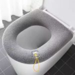 Lot de 2xCoussins salle de bain tissu doux pour chaise anglaise - Couleurs aléatoires
