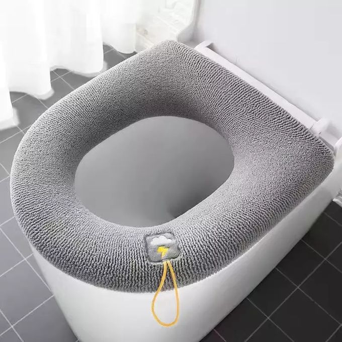 Lot de 2xCoussins salle de bain tissu doux pour chaise anglaise - Couleurs aléatoires