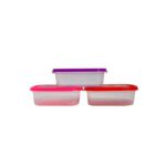 Lot de 3 Boîtes hermétiques alimentaires 3 x 550 ml