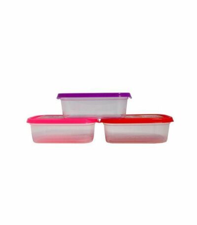 Lot de 3 Boîtes hermétiques alimentaires 3 x 550 ml