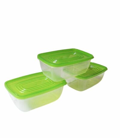 Lot de 3 Boîtes hermétiques alimentaires 3 x 550 ml